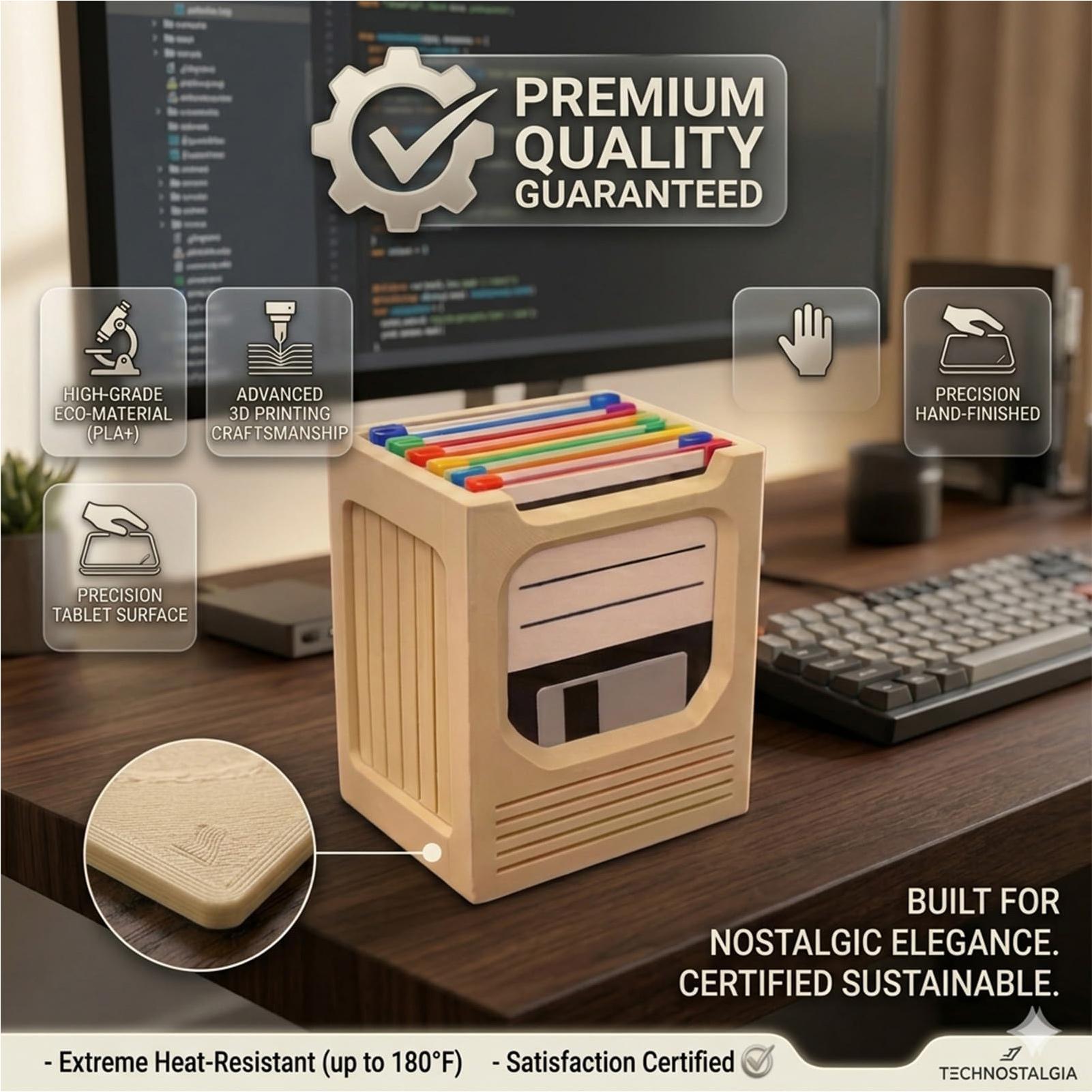 Office Tech For Home - Retro Tech Coaster Holder Set Retro
