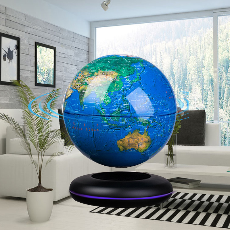 Office Tech For Home - Magnetic Levitation Globe 8 Inch Floating