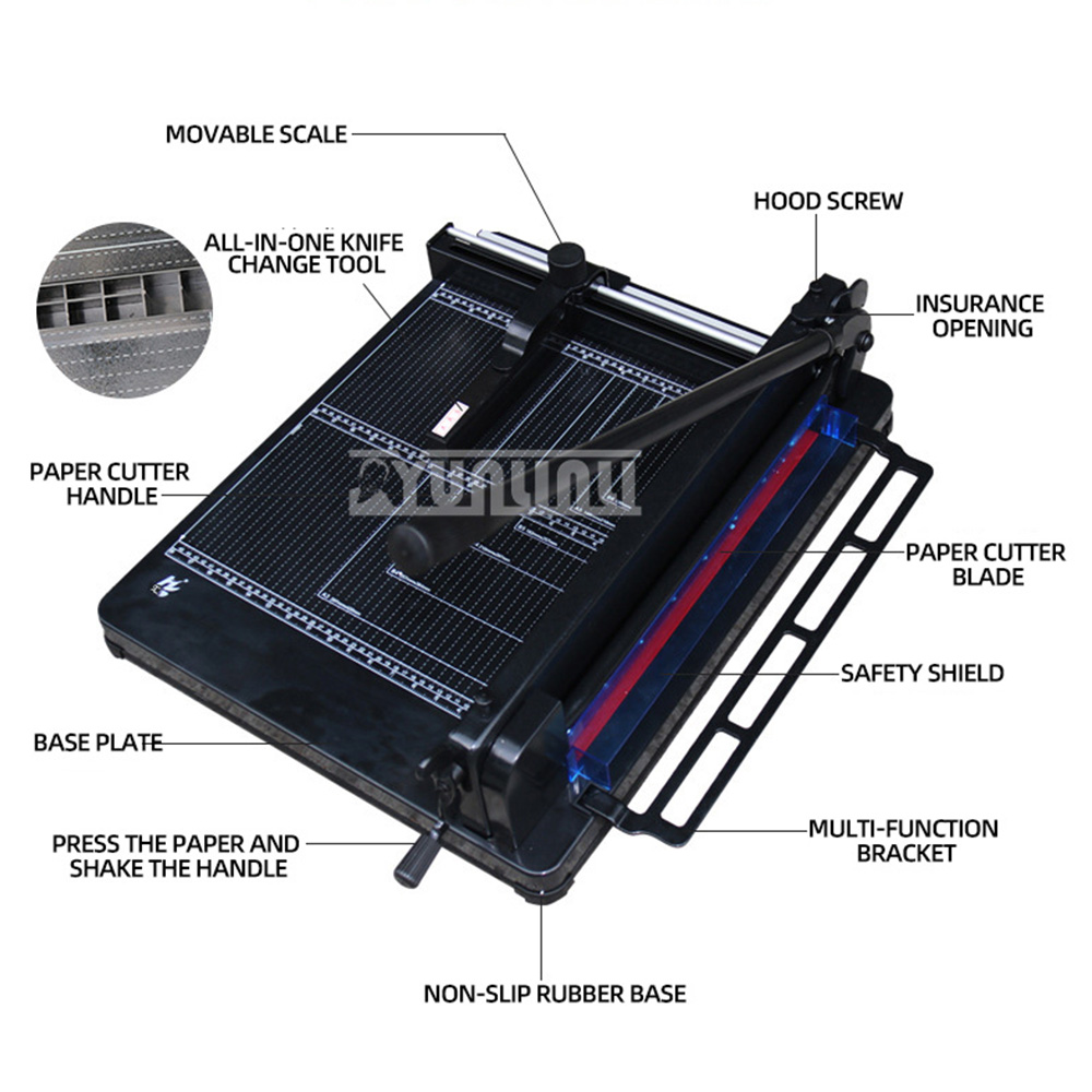 858A3+ Manual Paper Cutter Mac - Paper Cutting Guillotine review and price