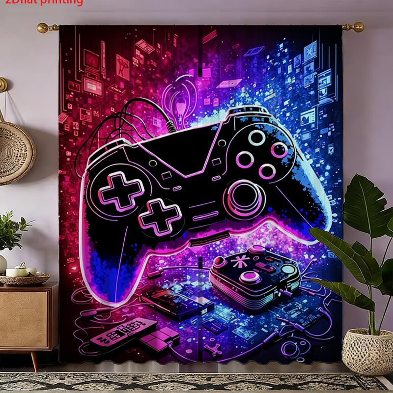 Neon Gaming Curtain Controller - Tech Office Youtube review and price