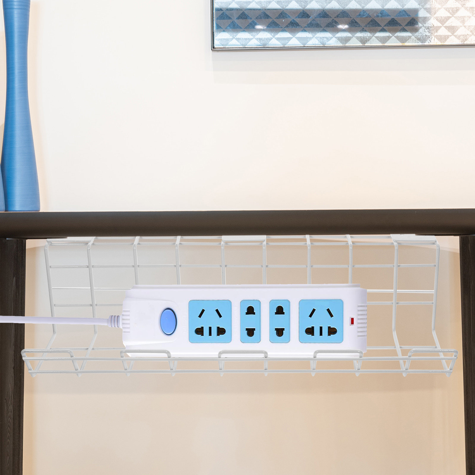 2Pcs Under Desk Cable Organize - Surge Protector Rack review and price