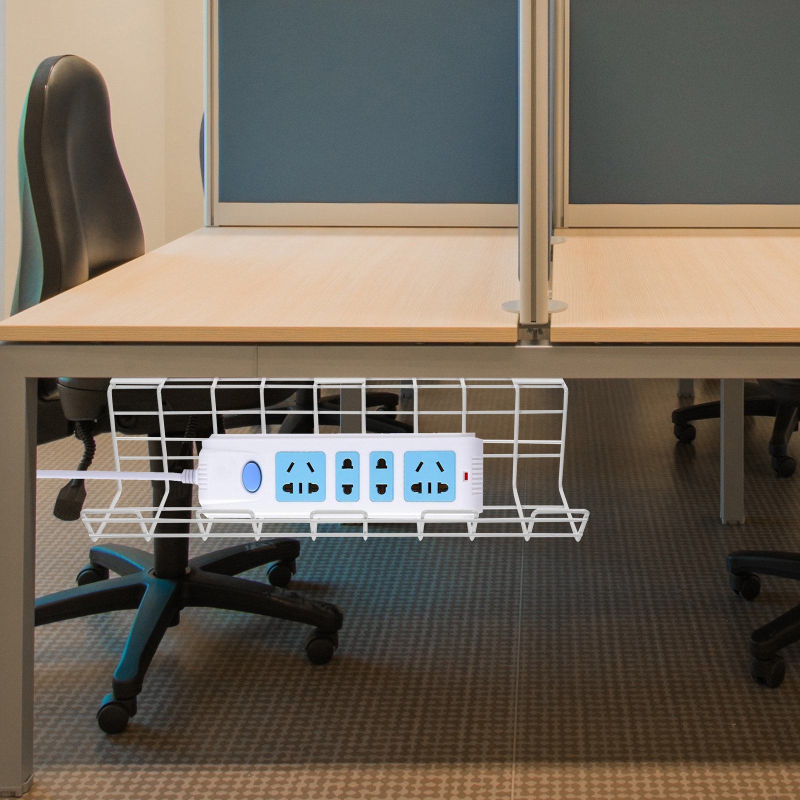 2Pcs Under Desk Cable Organize - Surge Protector Rack review and price