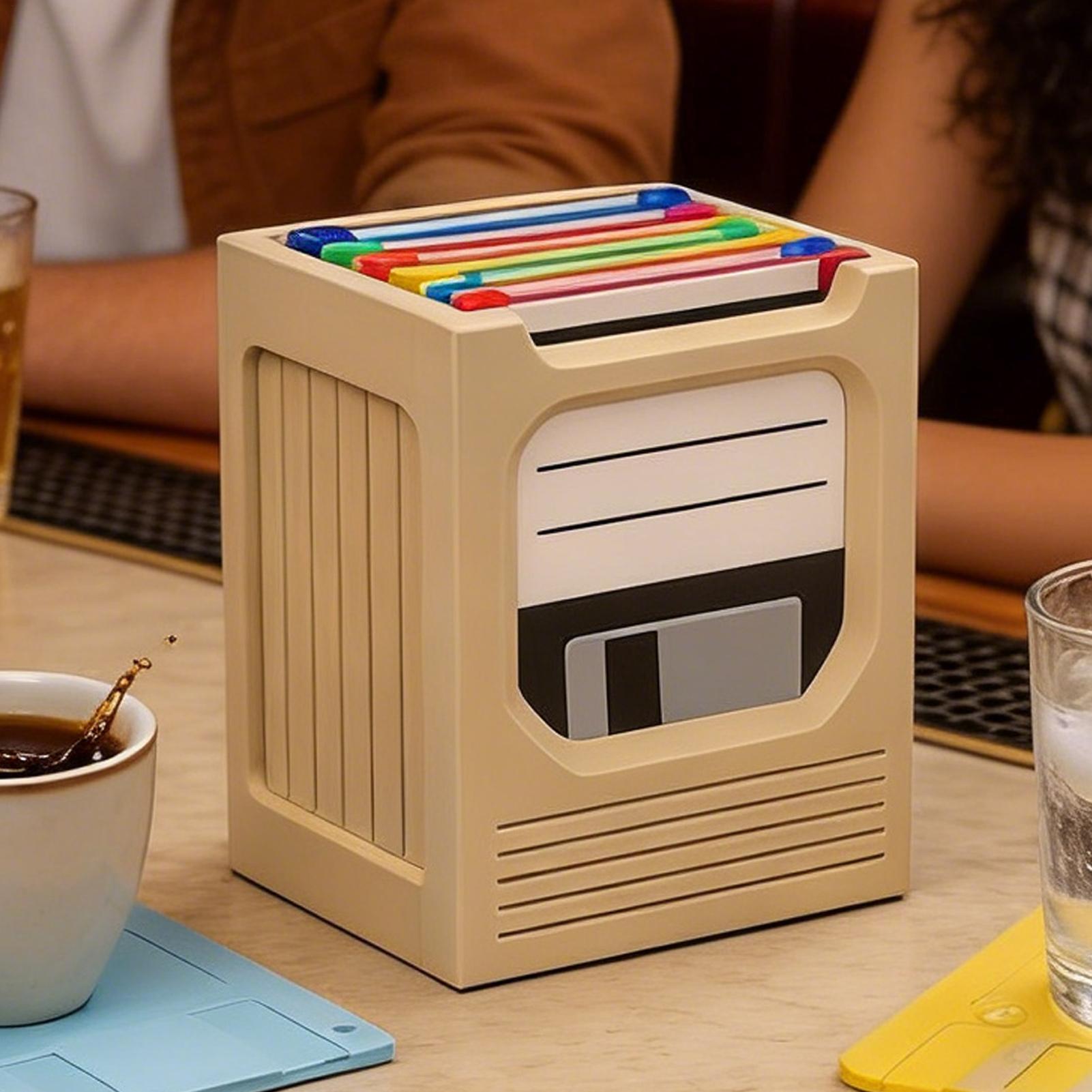 Retro Tech Coaster Holder Set  - Office Tech For Home review and price